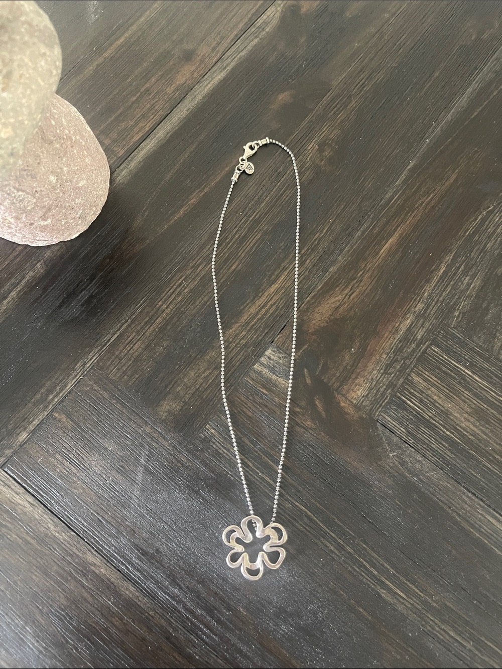 Silpada Sterling Silver Flower Pendant Necklace - Silver